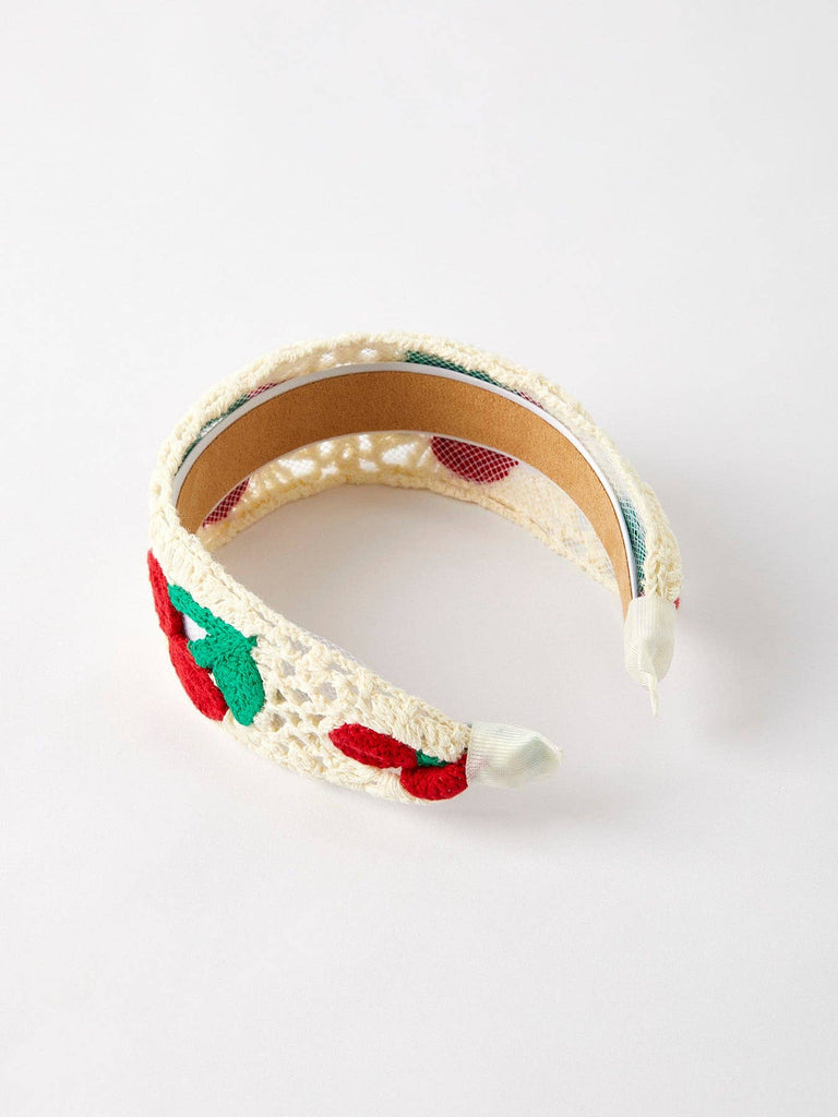 Girls Sweet Cherry Crochet Headband