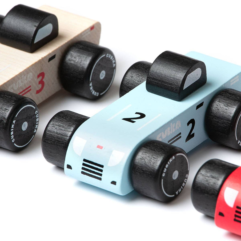 Wooden Vehicle Racing Cars Set
