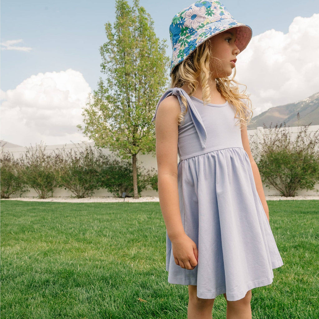 Girls Bow Tank Ballet Dress | Periwinkle