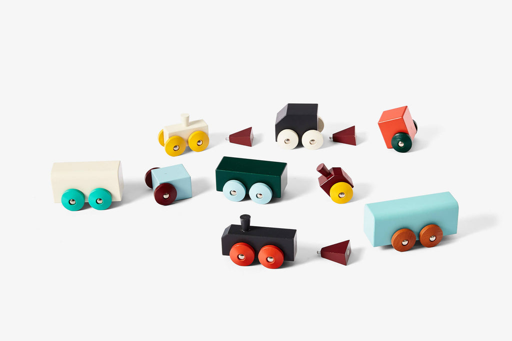 Wooden Connecting Train Toy