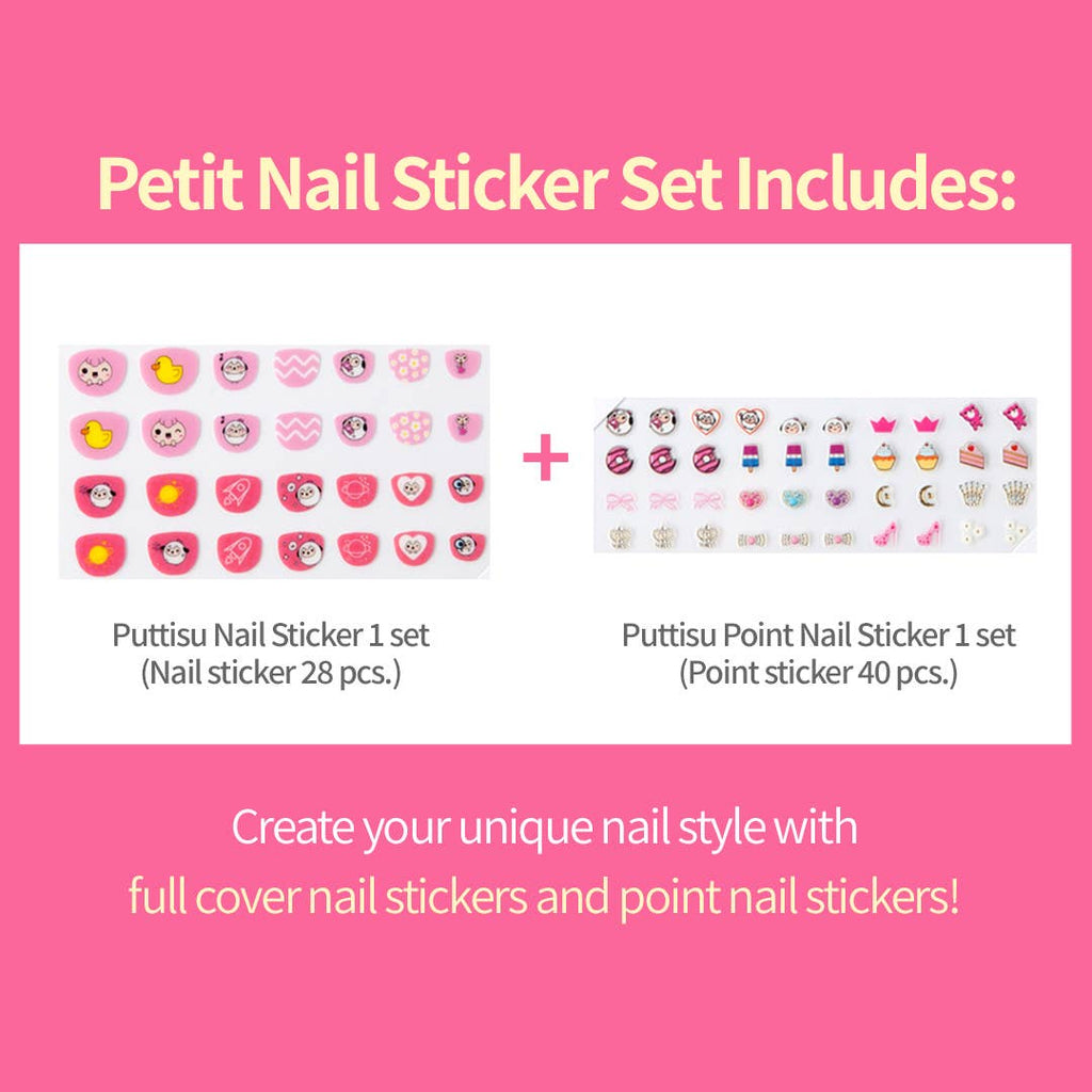 Puttisu Petit Nail Sticker Set | Strawberry Cake Yummy