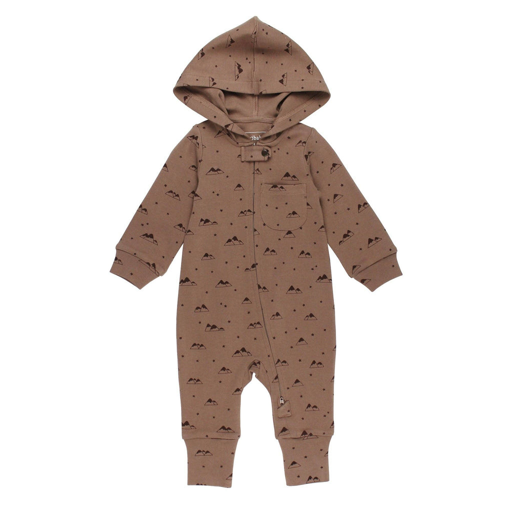 Baby Organic Zipper Romper | Latte Mountain
