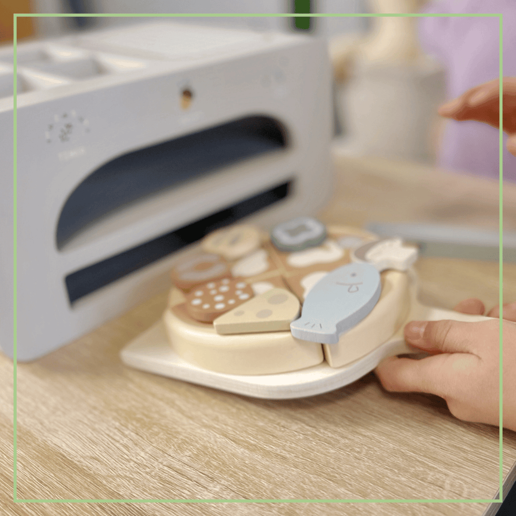 Wooden Pizza Oven Set Pretend Play