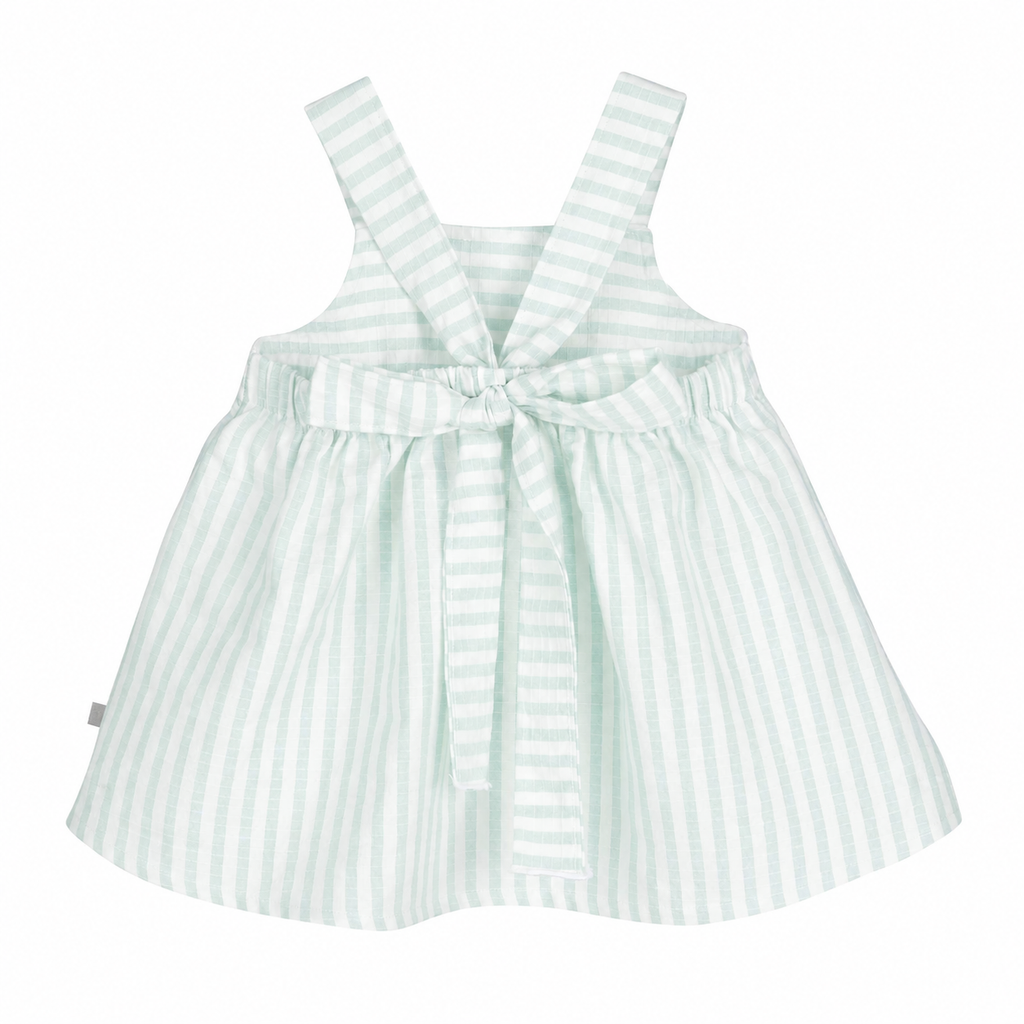Baby & Girls Stripe Tie-Back Sundress | Mint
