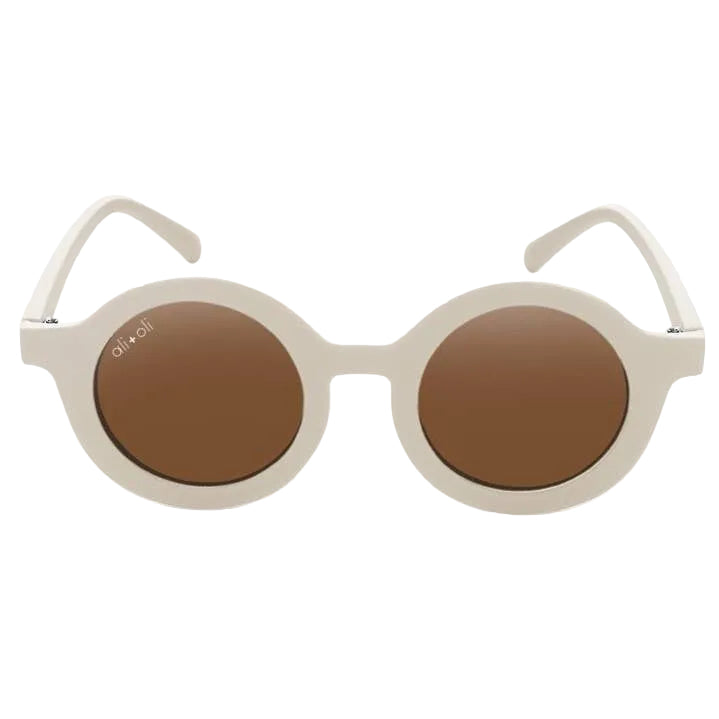 Kids Round Sunglasses | Cream