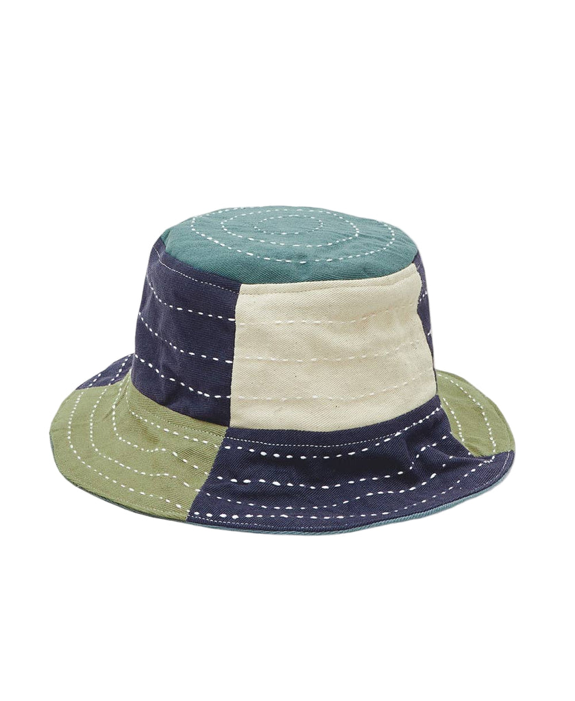 Baby & Checkered Bucket Hat | Sage
