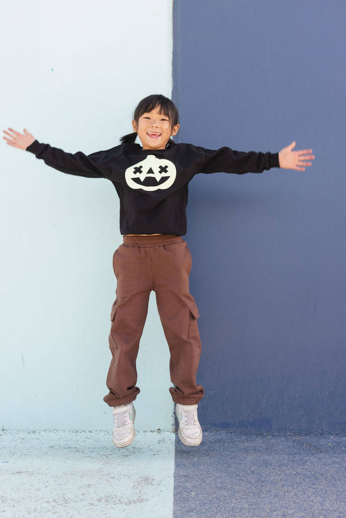 Toddlers and Kids Cargo Joggers | Chocolate