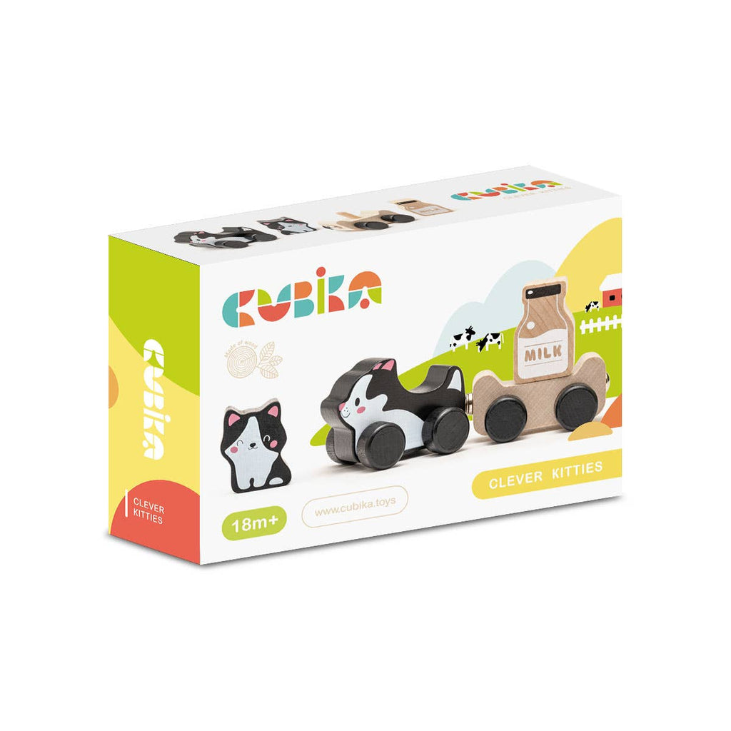 Wooden Clever Кitties Toy Set
