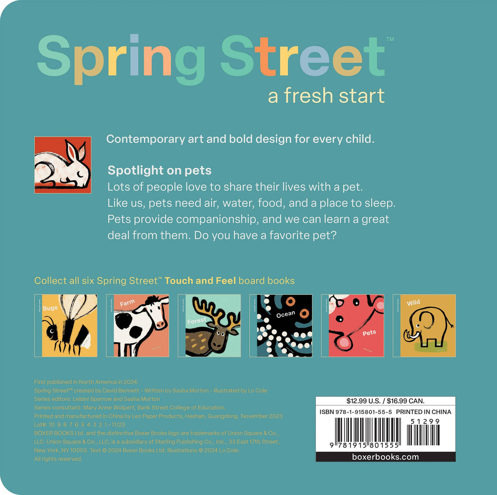 Spring Street Touch and Feel: Pets