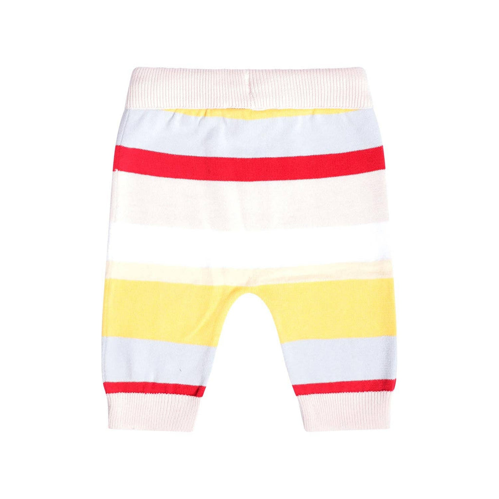 Baby and Toddler Light Knit Cotton Pants | Pastel Stripes