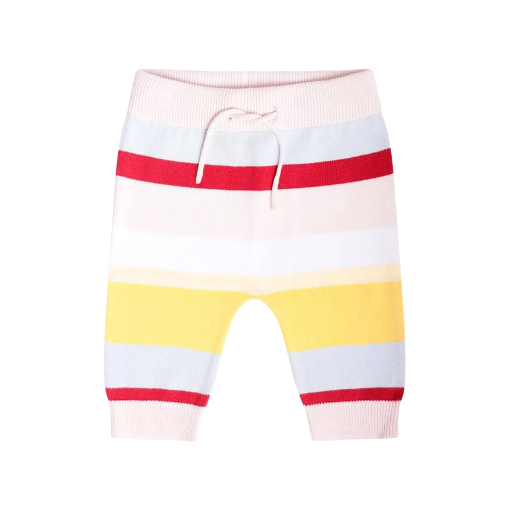 Baby and Toddler Light Knit Cotton Pants | Pastel Stripes