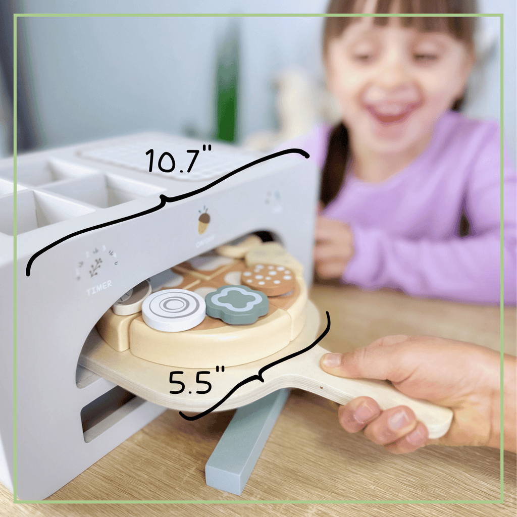 Wooden Pizza Oven Set Pretend Play