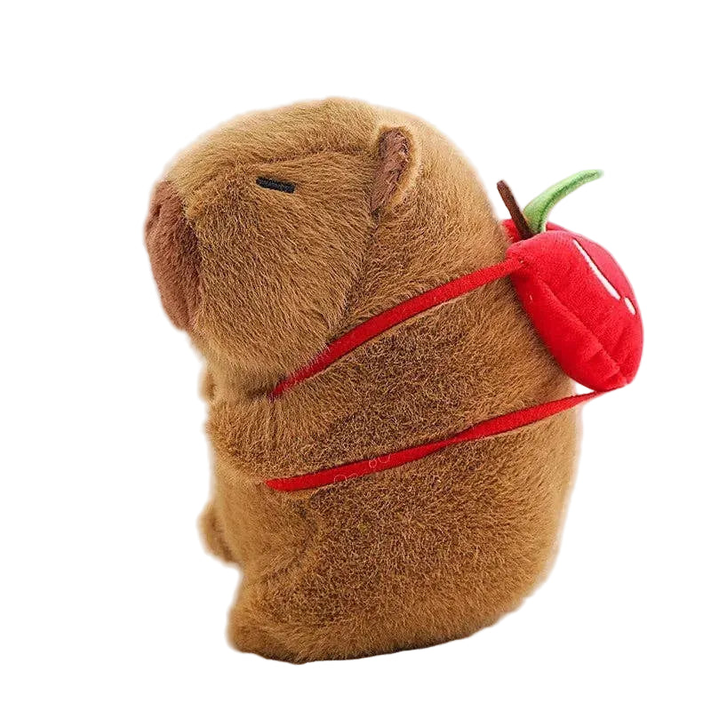 Apple Backpack Capybara Plush Toy