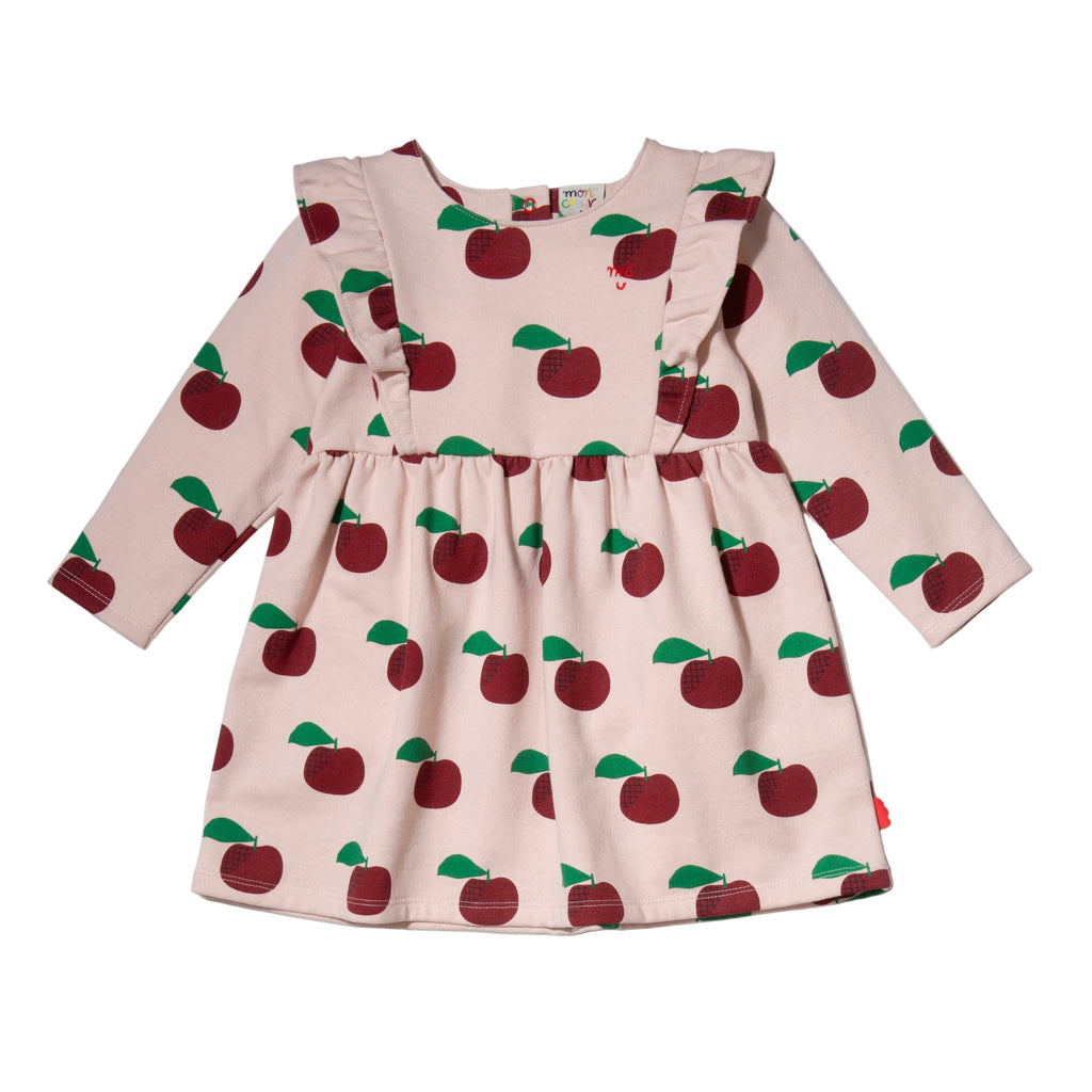 Recycled Cotton Apples Kid Ruffle Dress