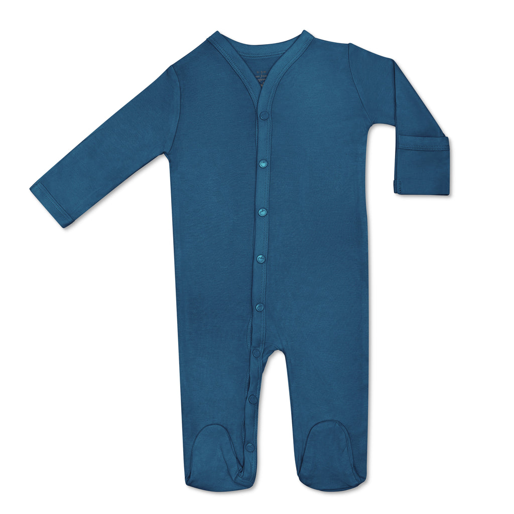 Baby Bamboo Blend Footie | Marine