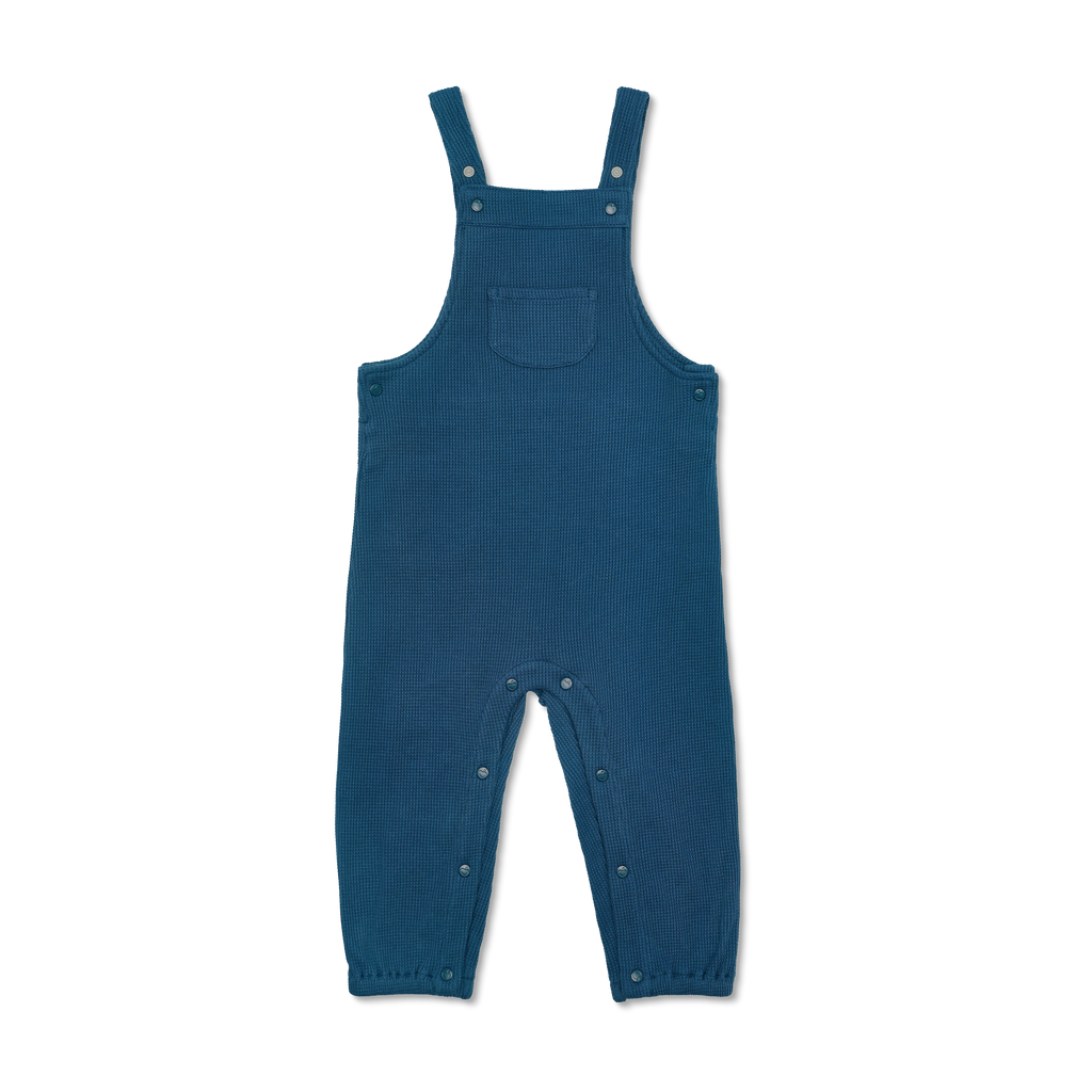 Baby Waffle Overalls | Marine
