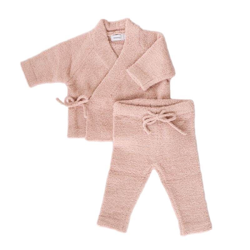 Baby Cozy Kimono Set | Light Pink
