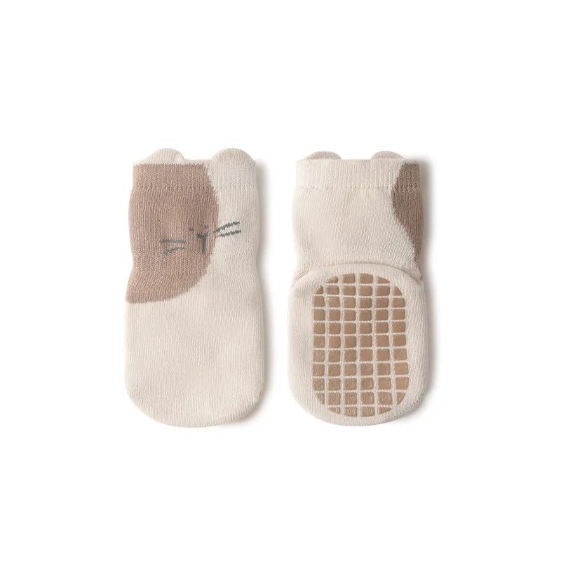 Cat Grippy Socks | Cream