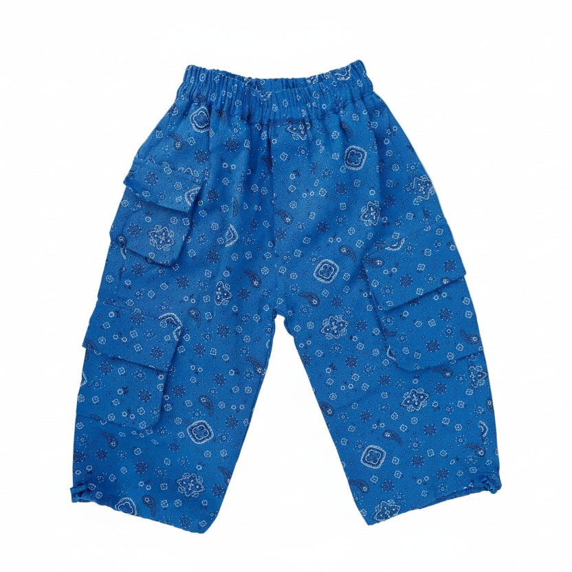 Bandana Bungee Cargo Pants | Blue