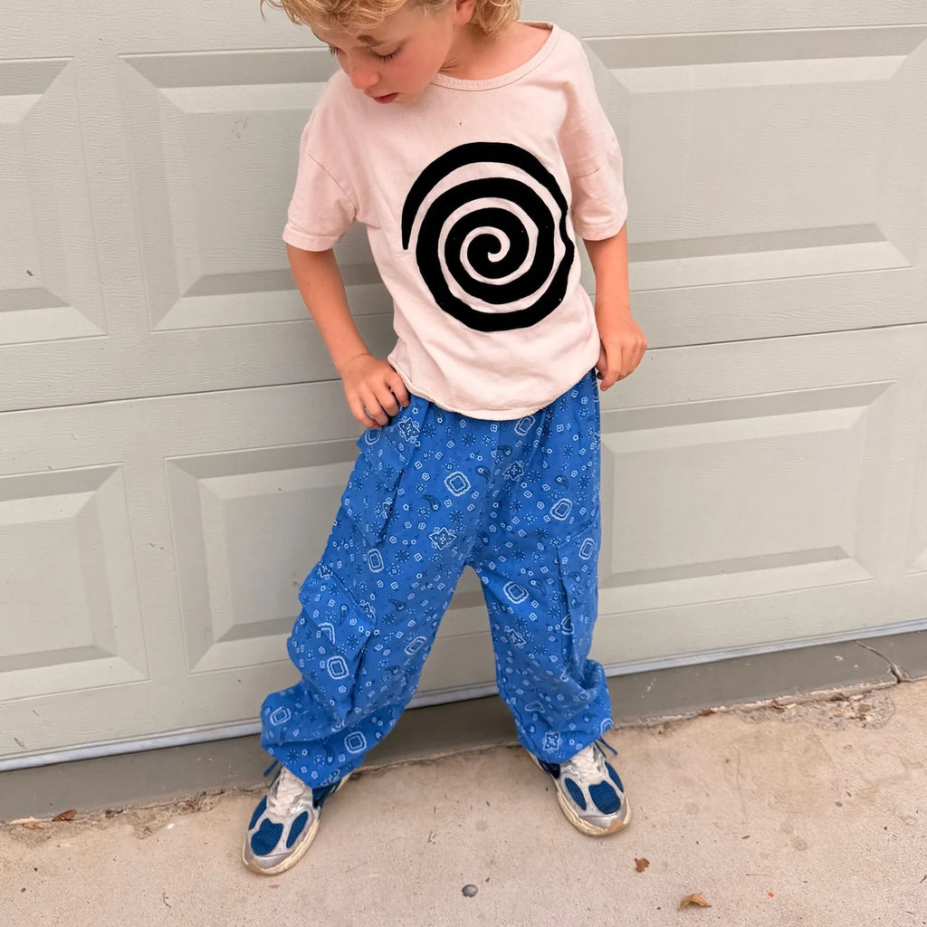 Bandana Bungee Cargo Pants | Blue