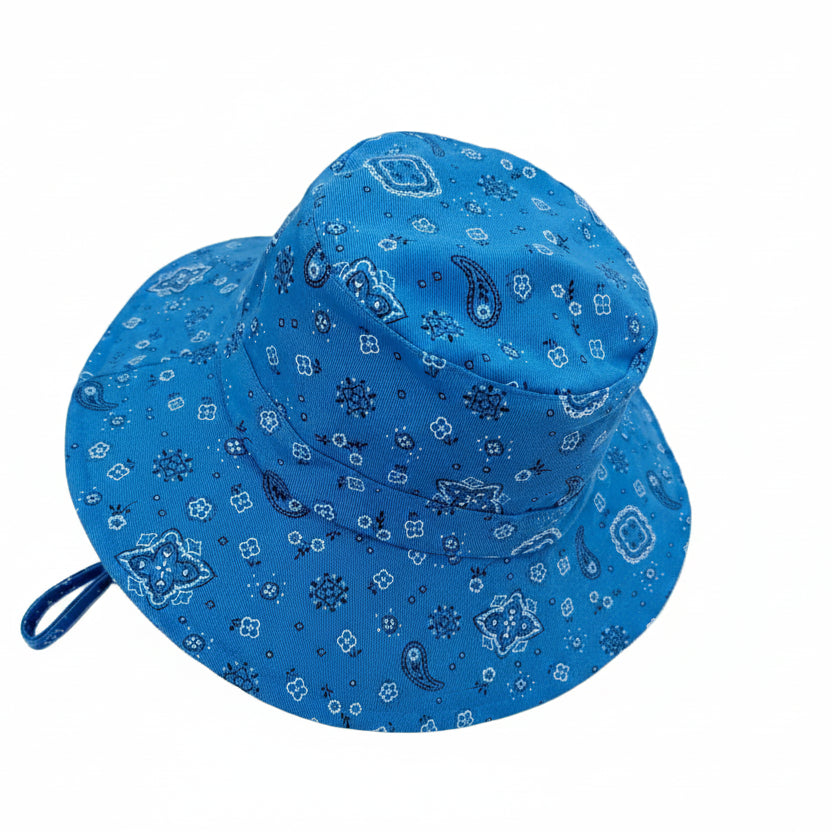 Kids Bandana Bucket hat | Blue
