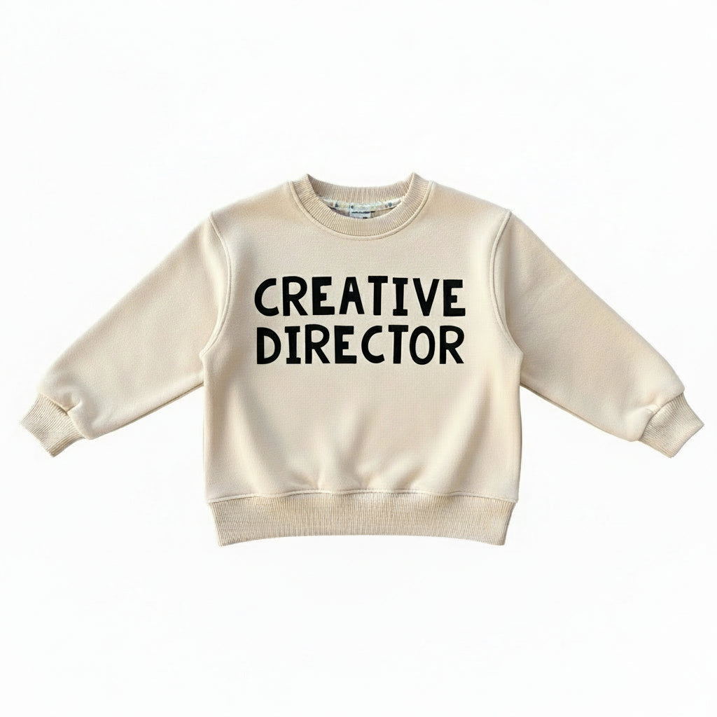 Kids Creative Director Pullover | Natural