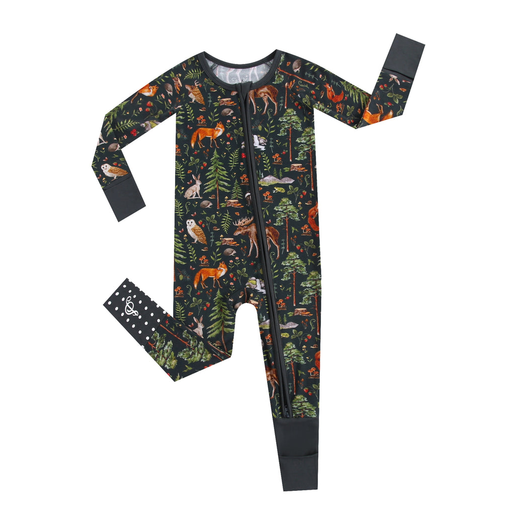Baby Wood You Be My Friend Romper | Black