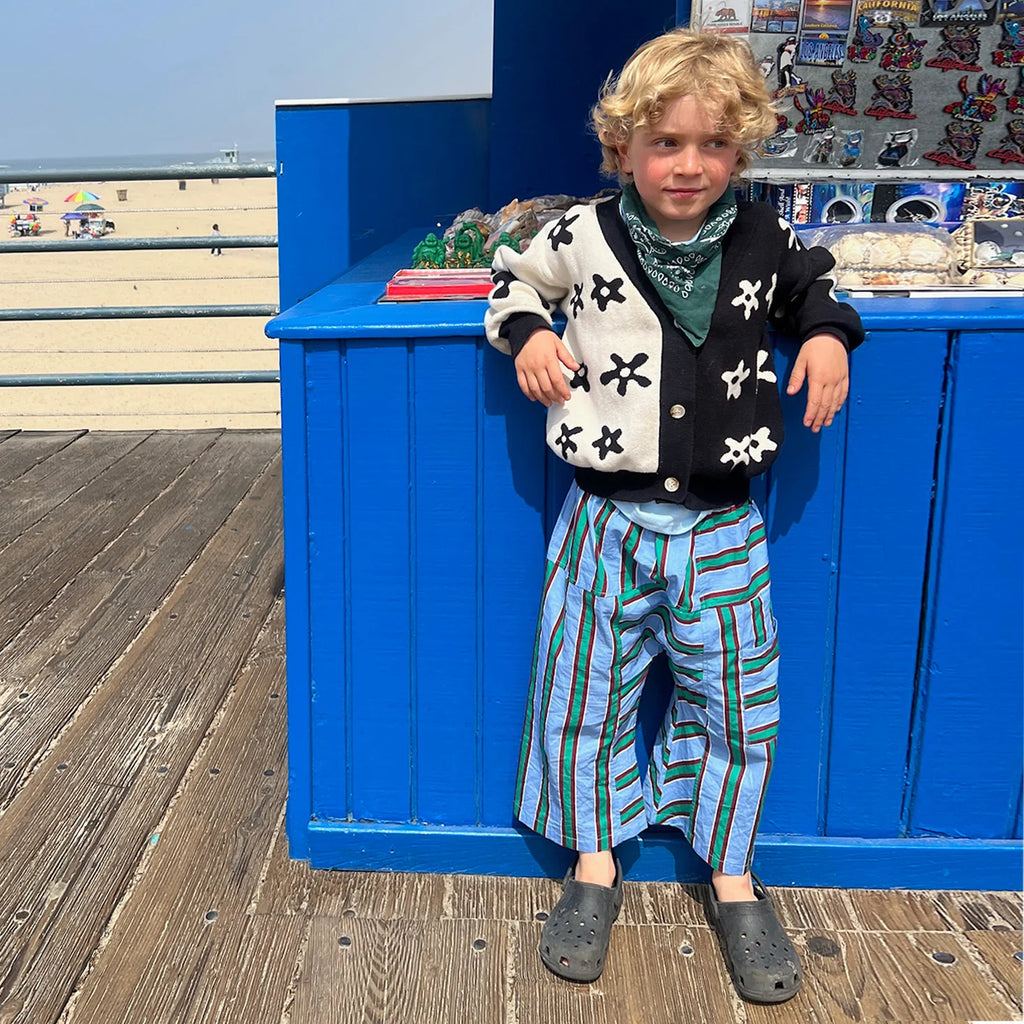 Baby & Kids Mod Flower Cardigan | Black & White