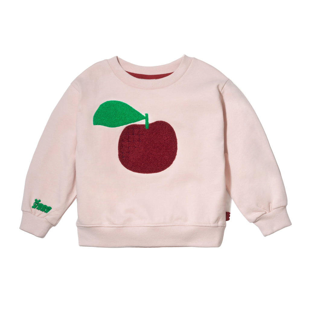 Recycled Cotton Red Apple Kid Sweatshirt