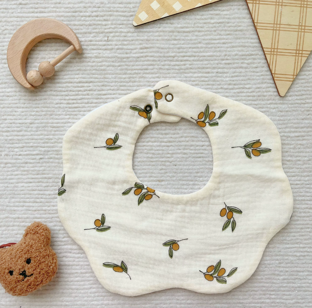 Muslin Baby Bib | Olives