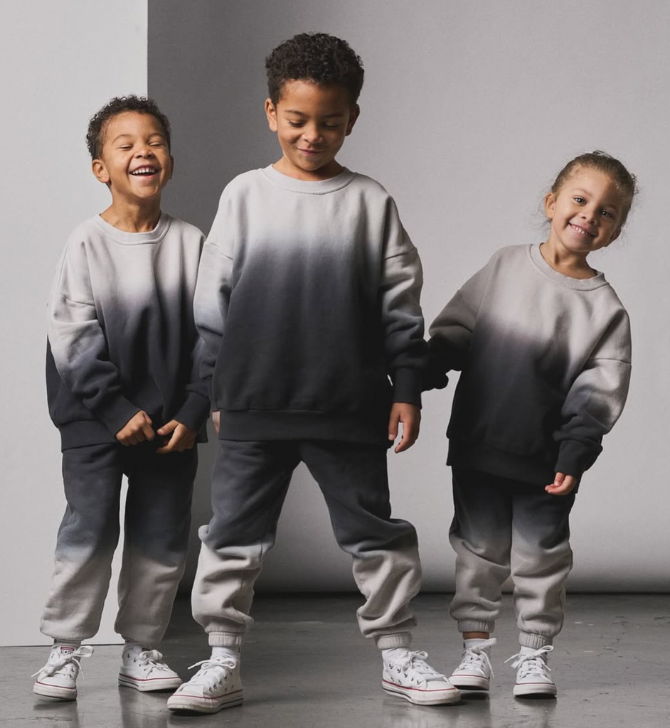 Baby Ombre Elevated Crewneck | Black