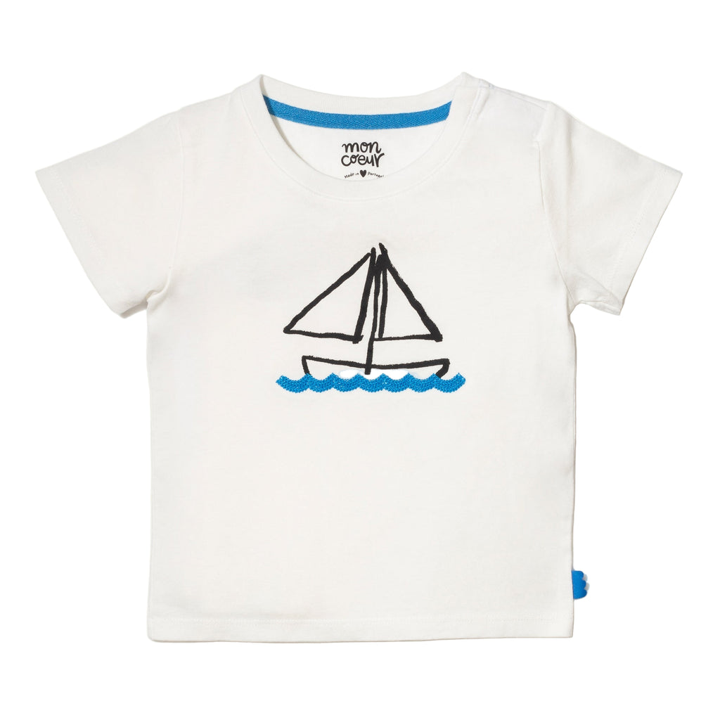 Recycled Cotton Sail Away Kid T-Shirt