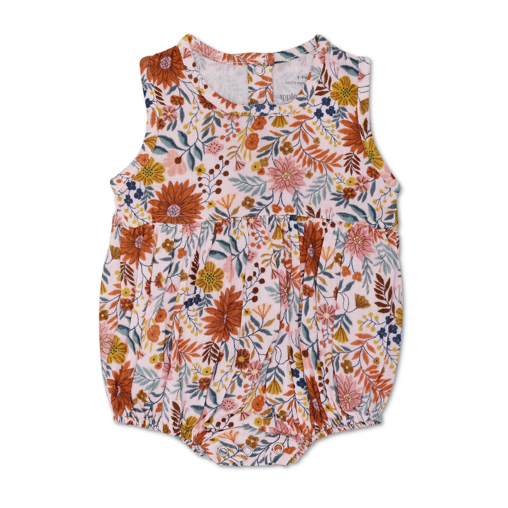 Baby Muslin Bubble Romper | Zinnia Bloom