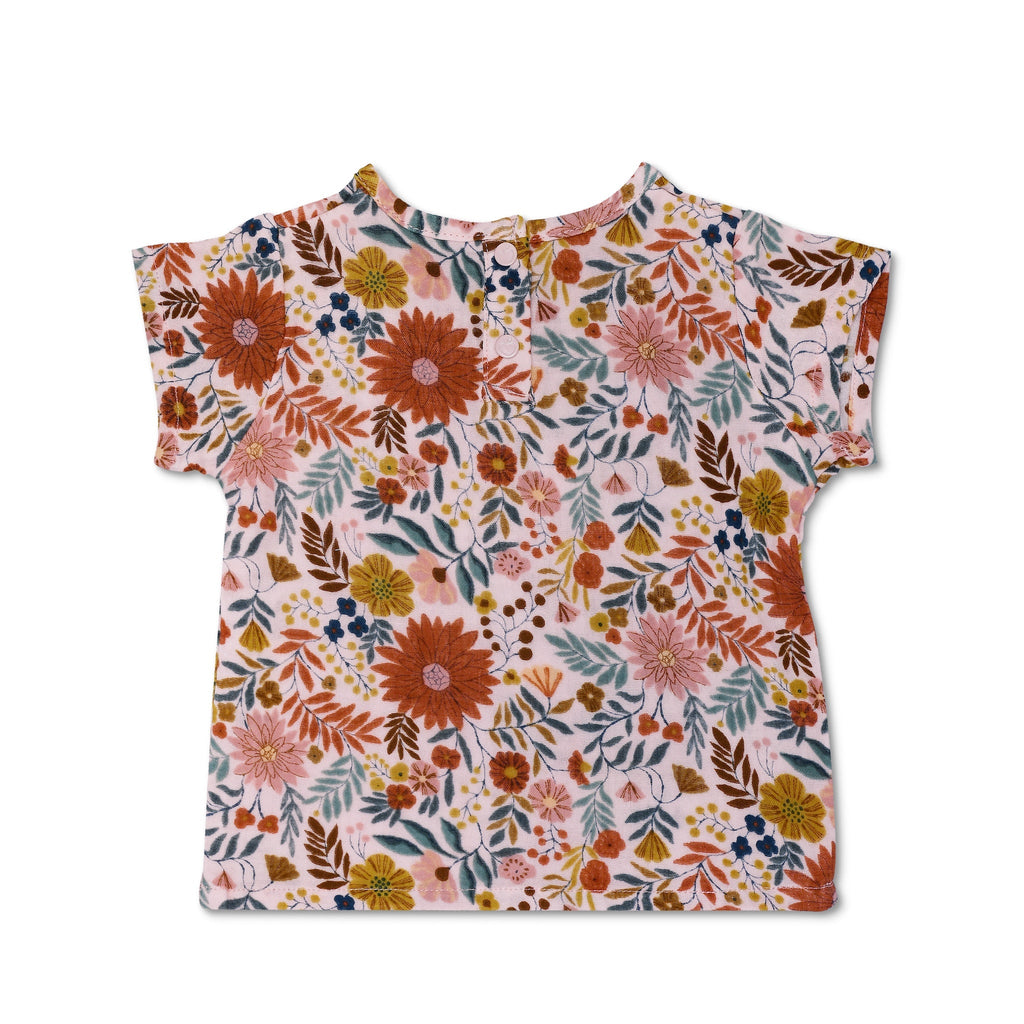 Baby and Toddler Muslin Short Sleeve Shirt | Zinnia Bloom