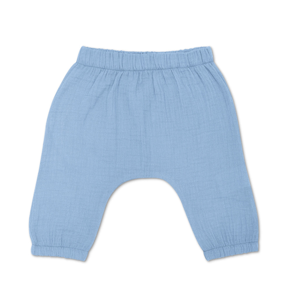 Baby and Toddler Muslin Pants | Blue