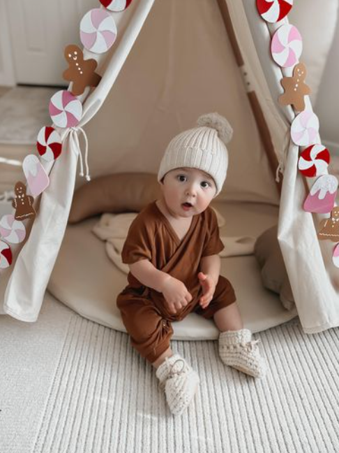 Baby Bamboo Blend Kimono | Caramel