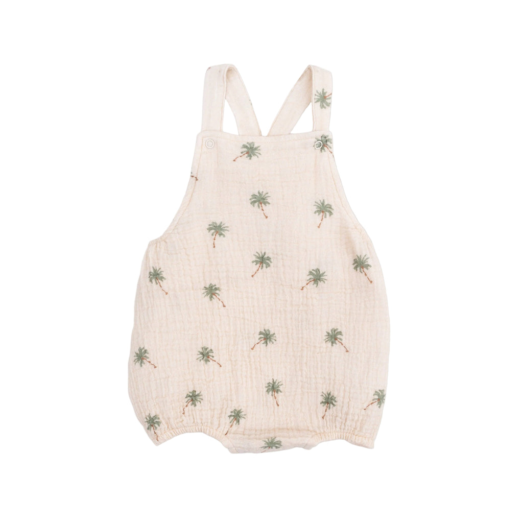 Baby Palm Trees Sunsuit | Cream