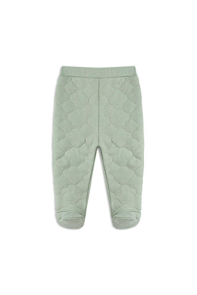 Baby Monogram Quilt Pants | Green