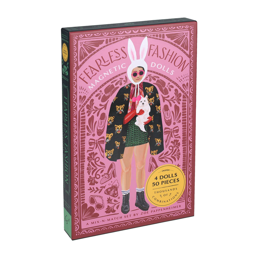 Close-up of interchangeable outfits and accessories for dolls