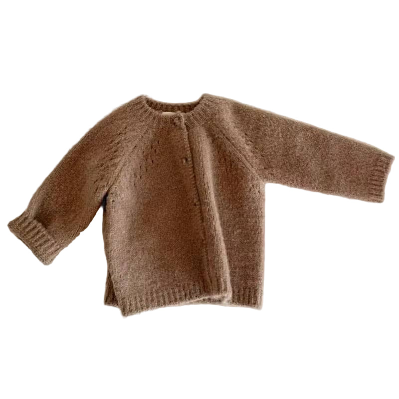 Kids Organic Cotton Cardigan |Blush