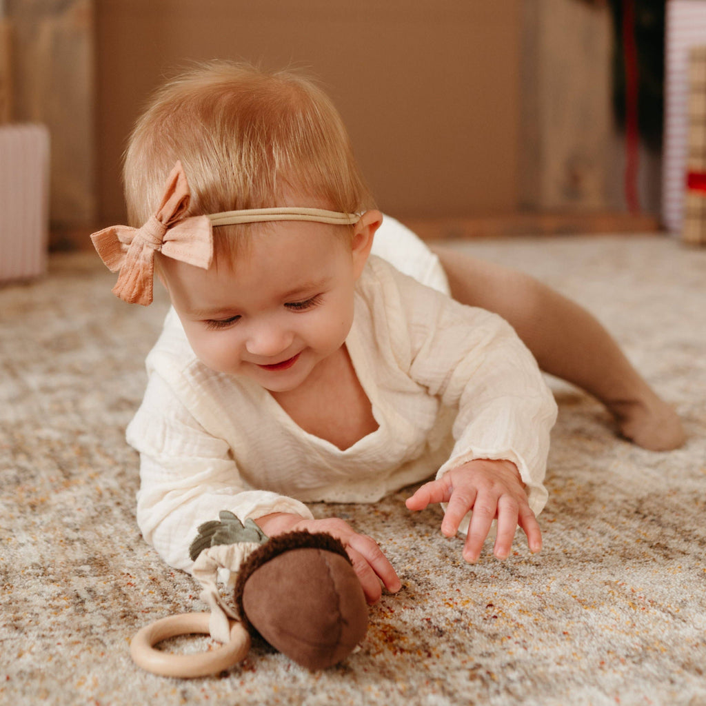 Acorn Handheld Baby Rattle