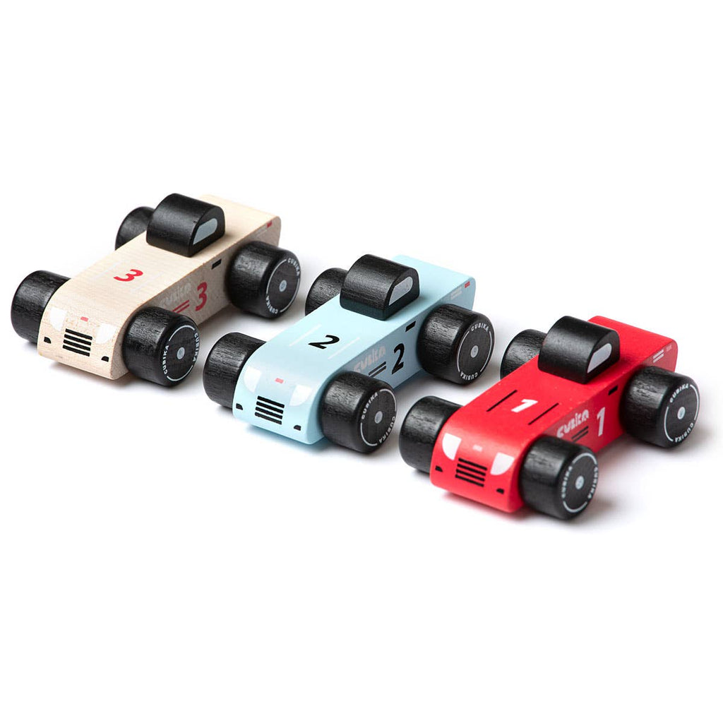 Wooden Vehicle Racing Cars Set