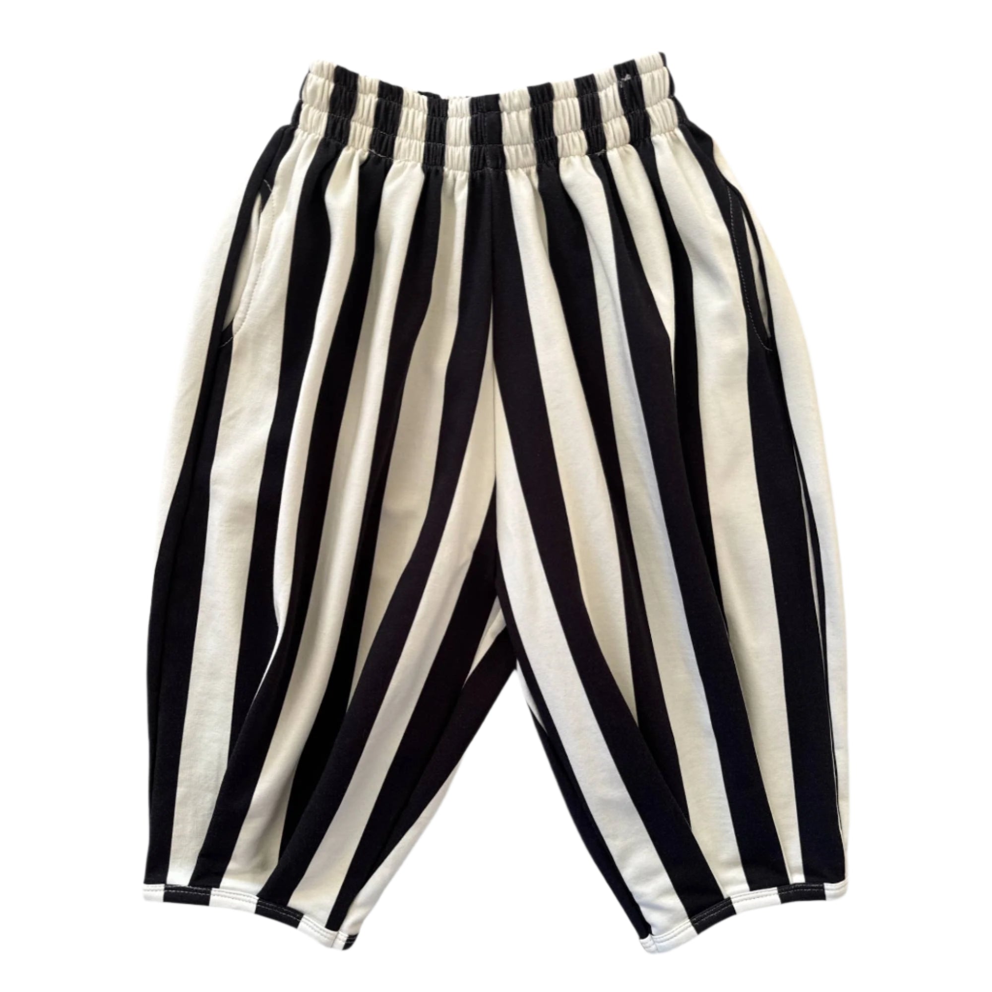 Kids Striped Jester Balloon Pant | Back + Cream – OMAMImini