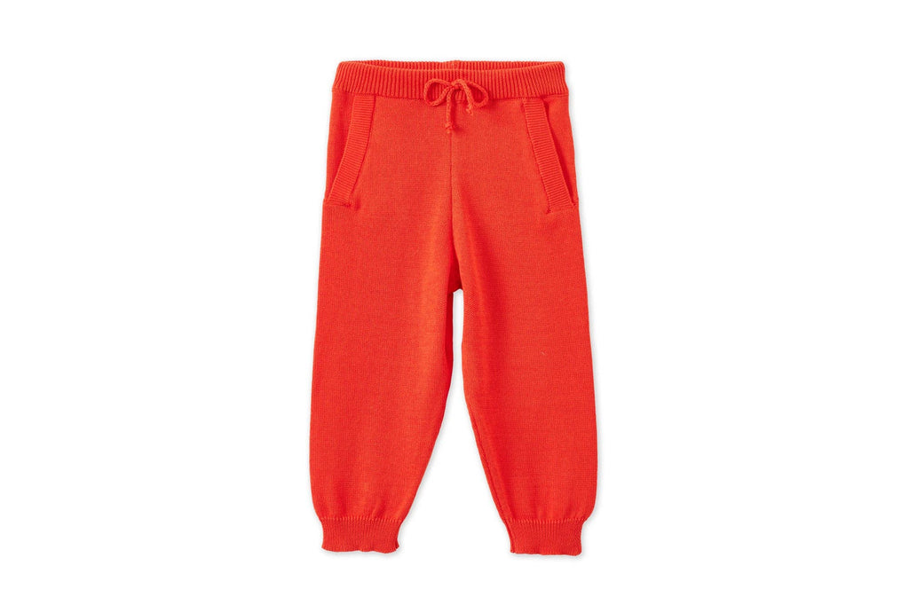 Organic Knit Joggers | Coral