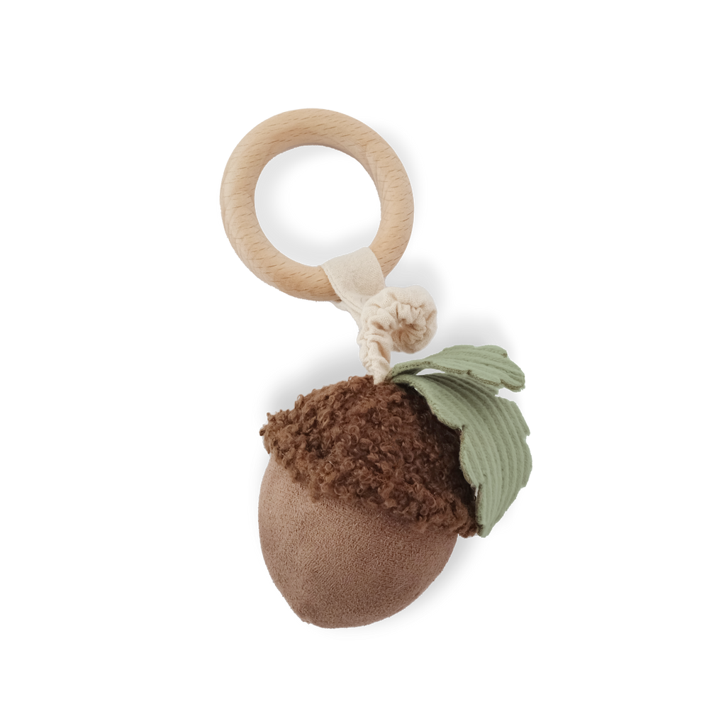 Acorn Handheld Baby Rattle