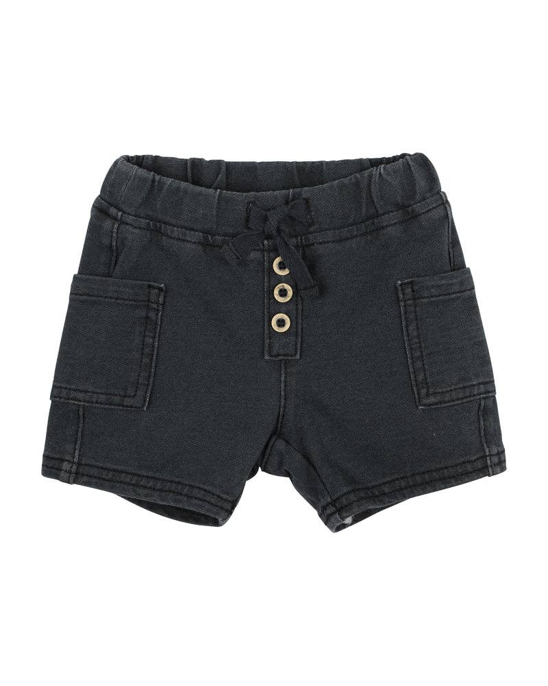 Baby Milo Terry Shorts | Coal