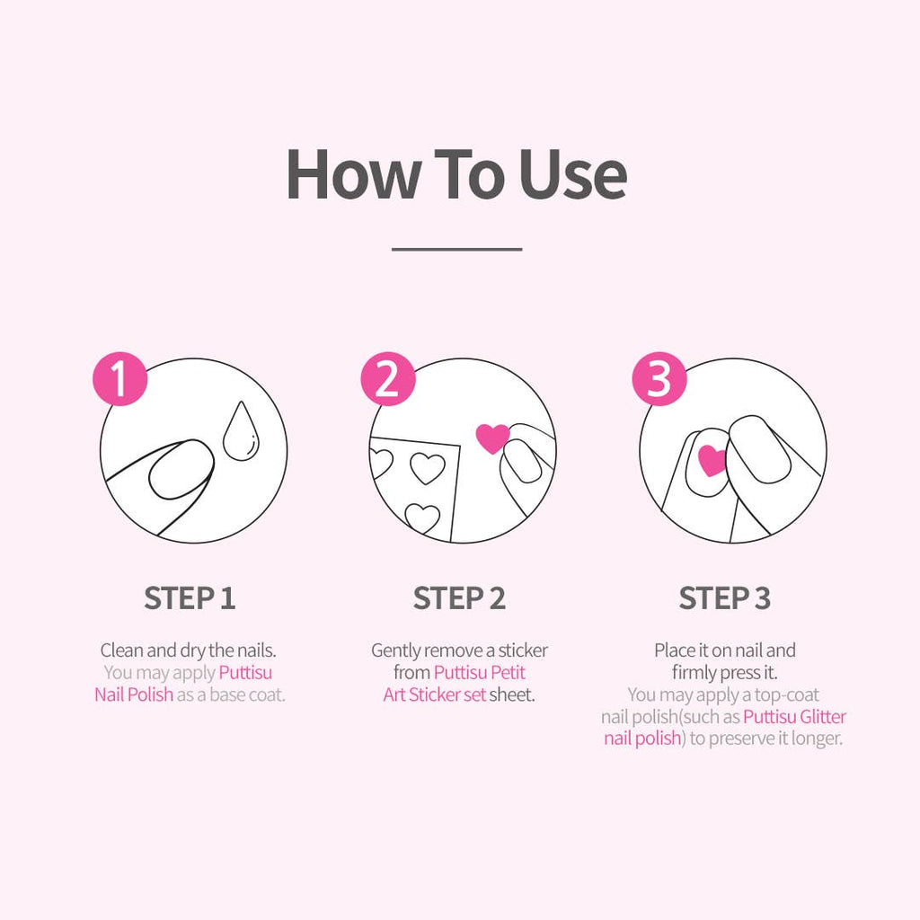 Puttisu Petit Nail Sticker Set | Strawberry Cake Yummy