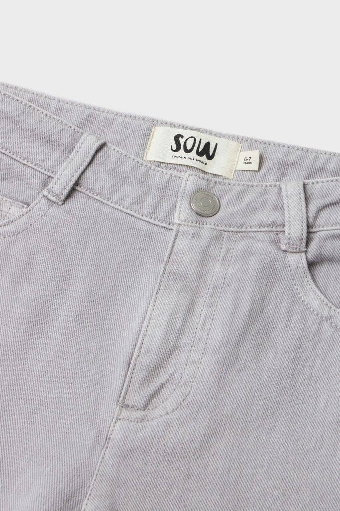 Kids Organic Cotton Denim Barrel Jean | Harbor Mist