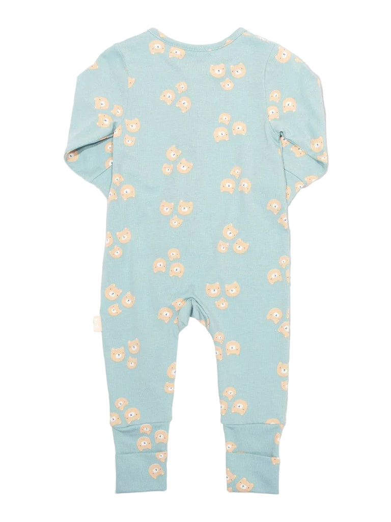 Baby Three Bears Sleepsuit | Light Blue