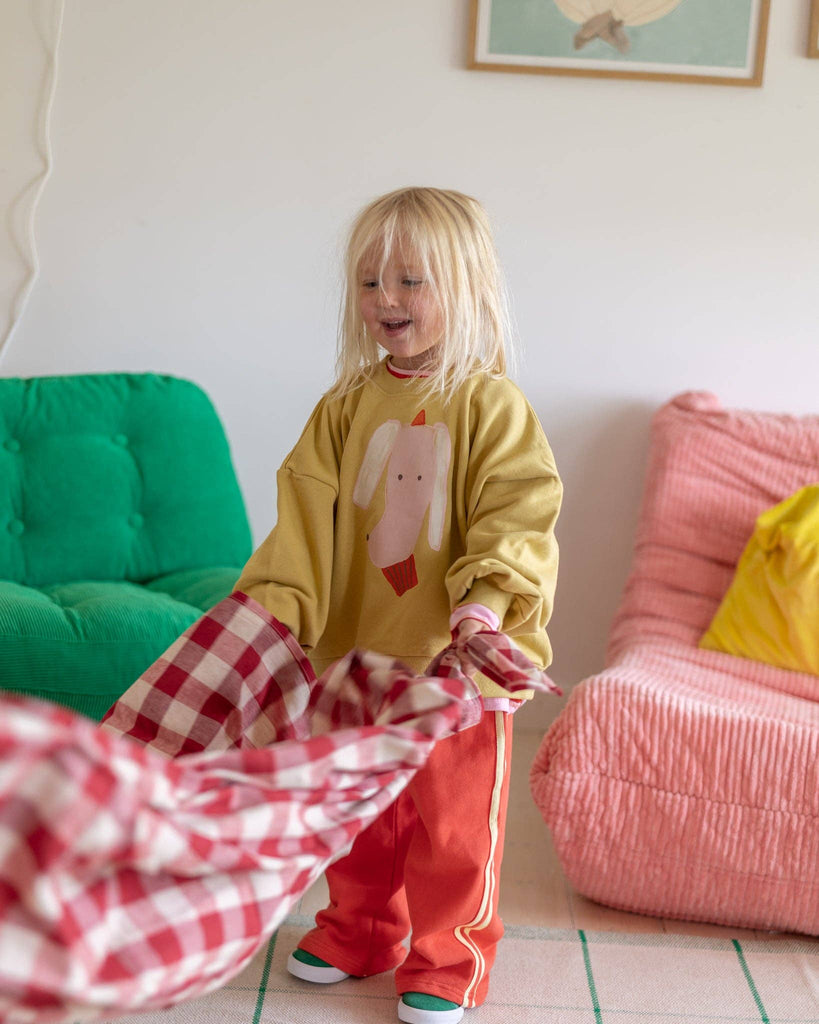 Kids Crosswalk Trackies | Red